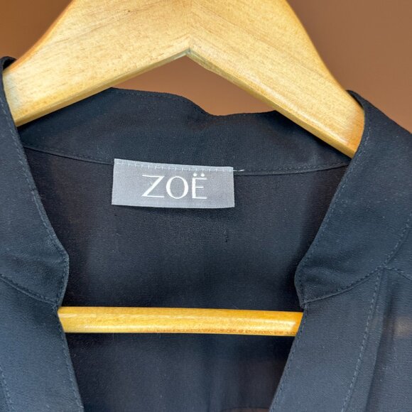 Zoë Black Sheer Blouse - Picture 5 of 6